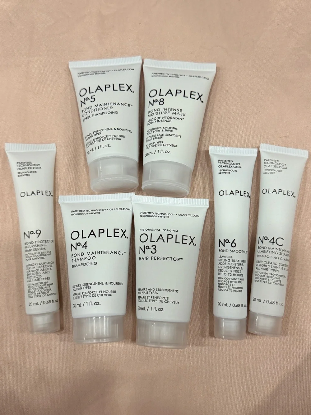 OLAPLEX Travel Hair set shampoo and conditioner 7 piece